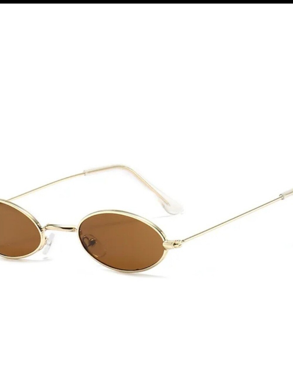 Gold Frame Brown Lens Women's Sunglasses